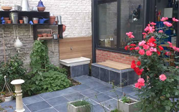 Terrasse en Pierre bleue 40x40/2cm - Lille
